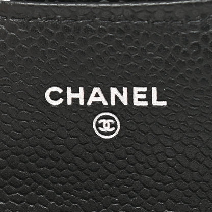 Chanel Caviar Quilted Large Gusset Flap Wallet Black 6 of 8