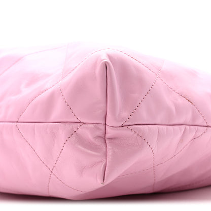 Chanel Shiny Calfskin Quilted Small Chanel 22 Lilac 11 of 14