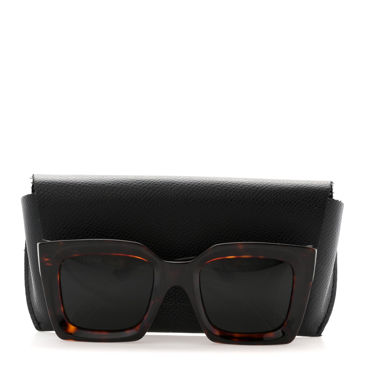 Celine Acetate Square Sunglasses CL40130I Tortoise 9 of 9