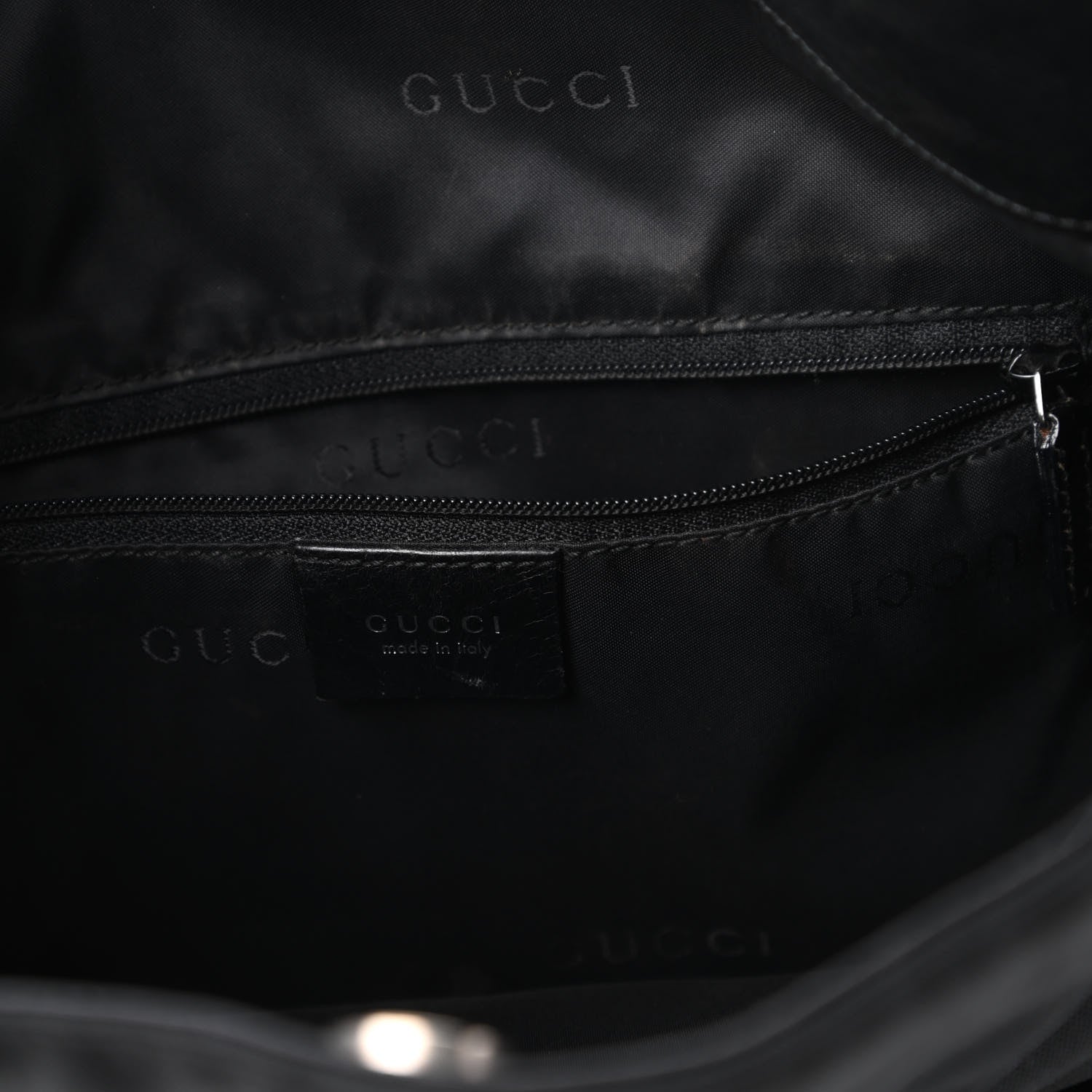 Gucci Nylon Bamboo Top Handle Hobo Black 8 of 10