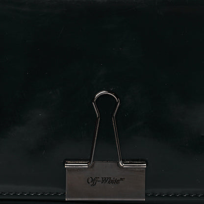 Off-White Patent Mirror Binder Clip Bag Black 8 of 10