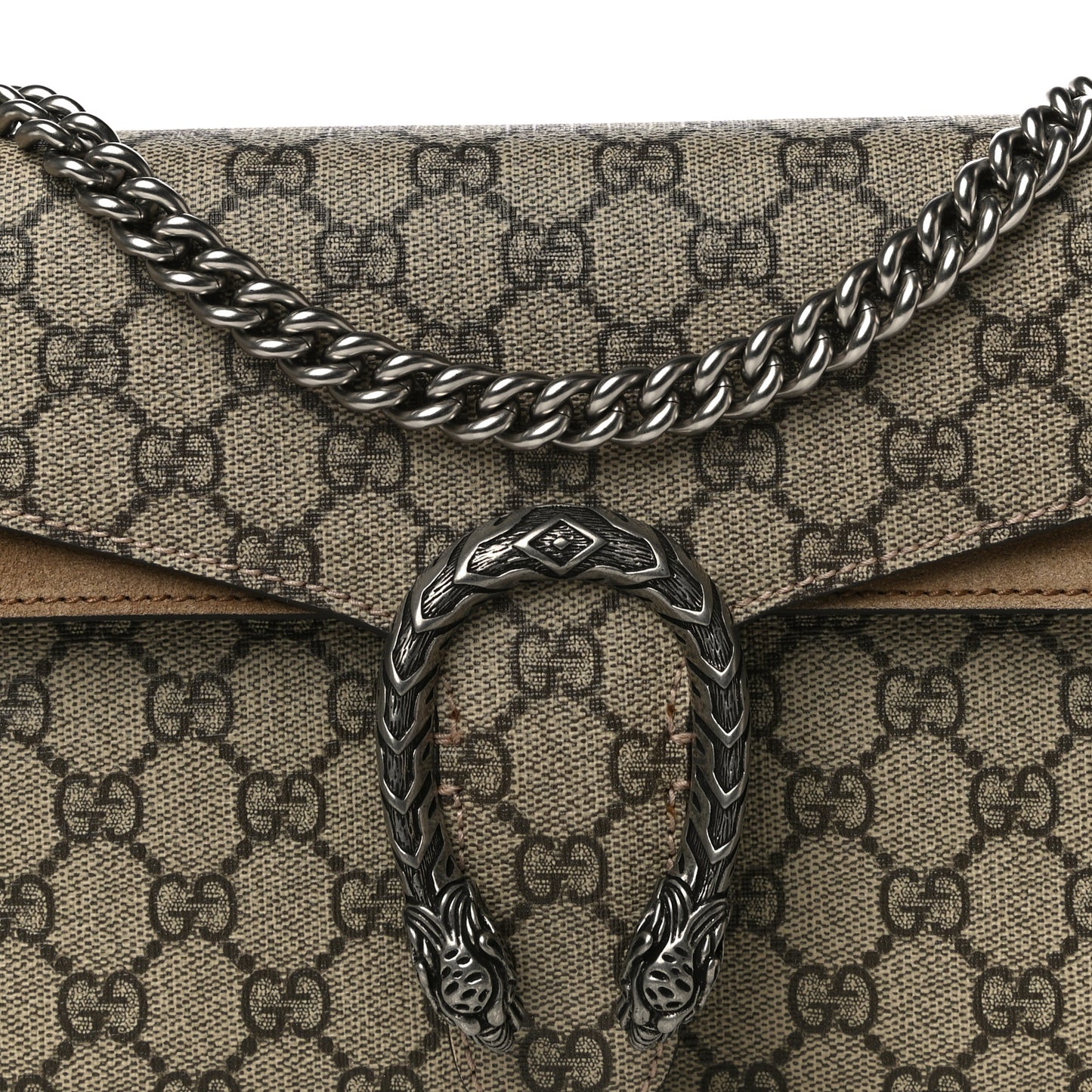 GG Supreme Monogram Small Dionysus Shoulder Bag Taupe