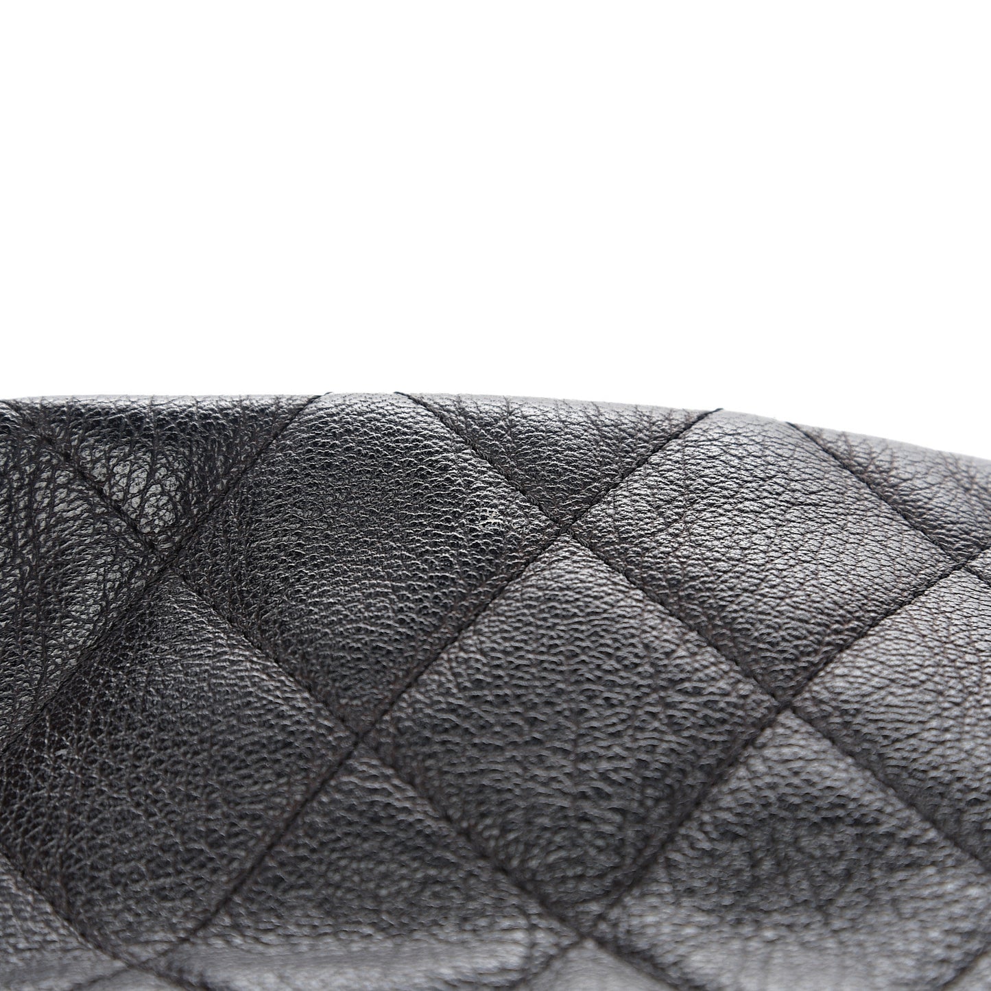 Calfskin Quilted Expandable Zip Flap Shoulder Bag Black