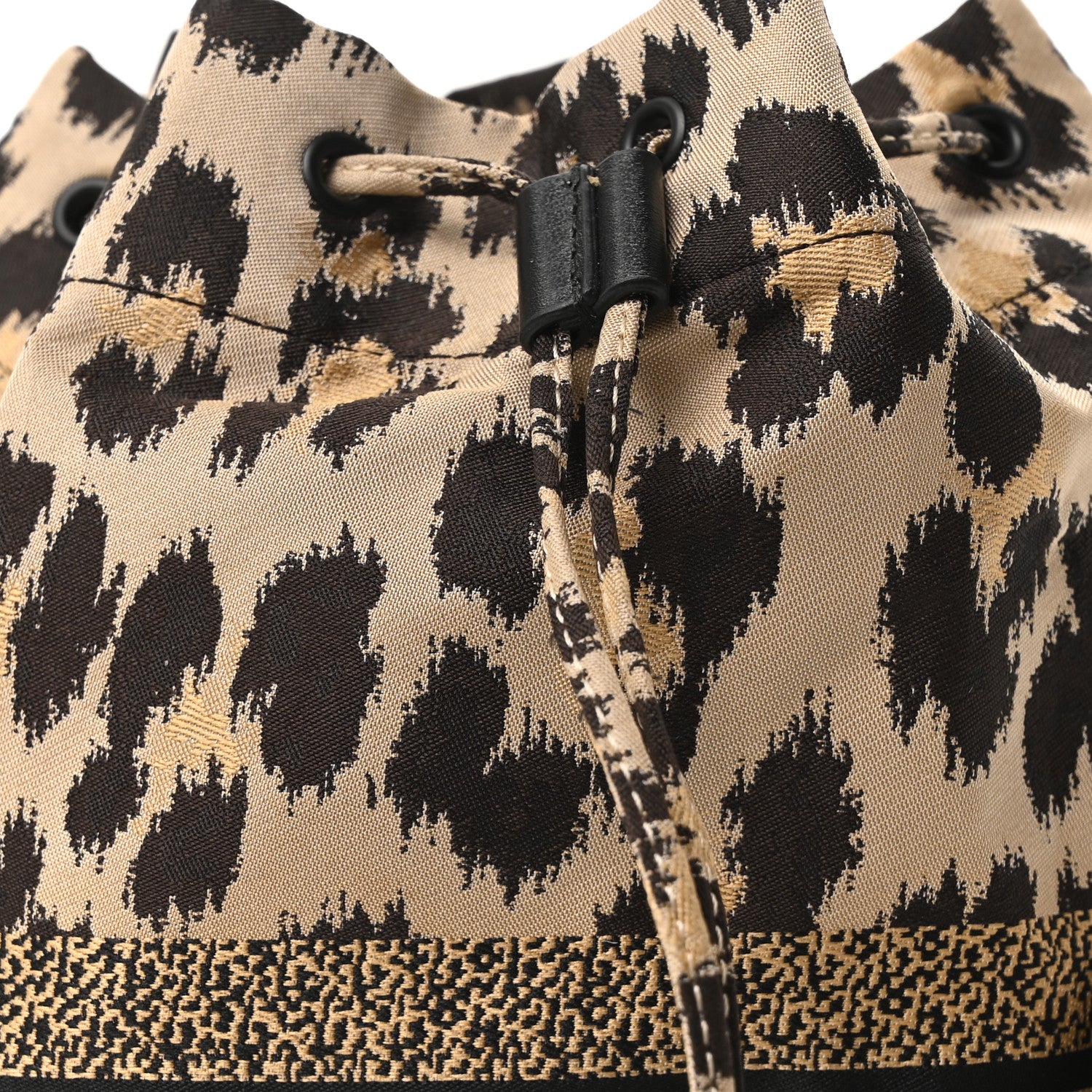 Christian Dior Canvas Mizza Embroidered Leopard DiorTravel Pouch Beige 8 of 11