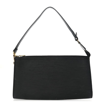 Louis Vuitton Epi Pochette Accessories 24 Black 1 of 7
