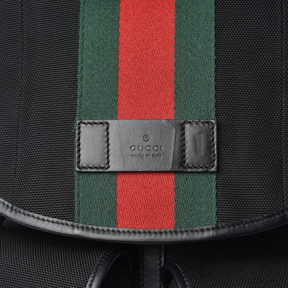 Gucci Techno Canvas Web Band Single Buckle Backpack Black 11 of 11