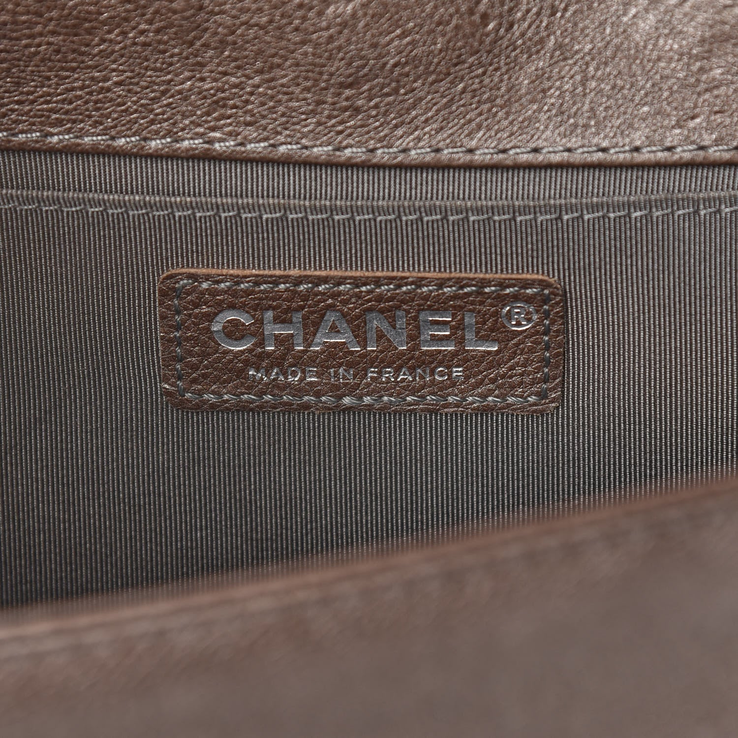 Chanel Metallic Calfskin Quilted Medium Boy Flap Dark Silver 5 of 8