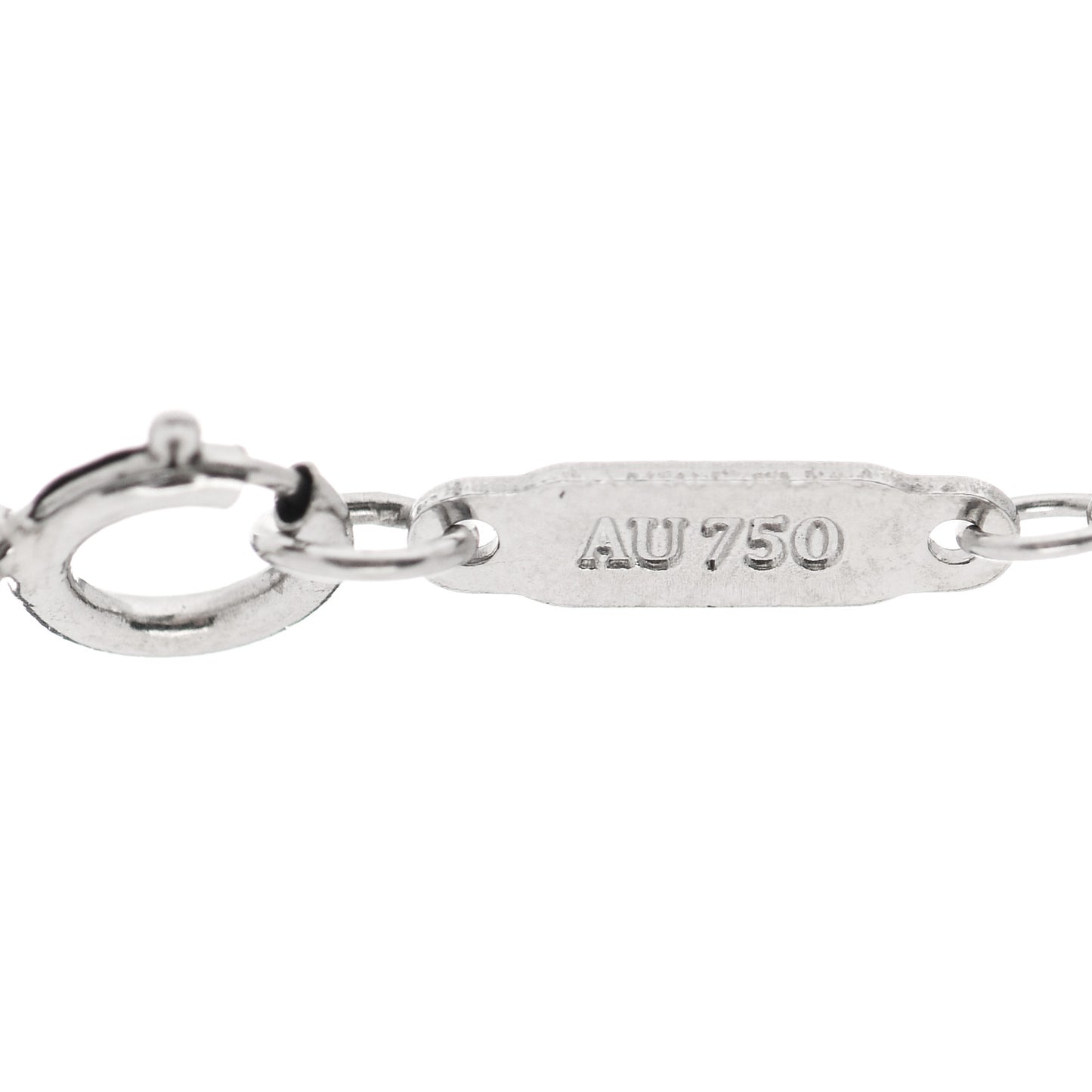 18K White Gold Diamond Atlas Bar Pierced Bracelet