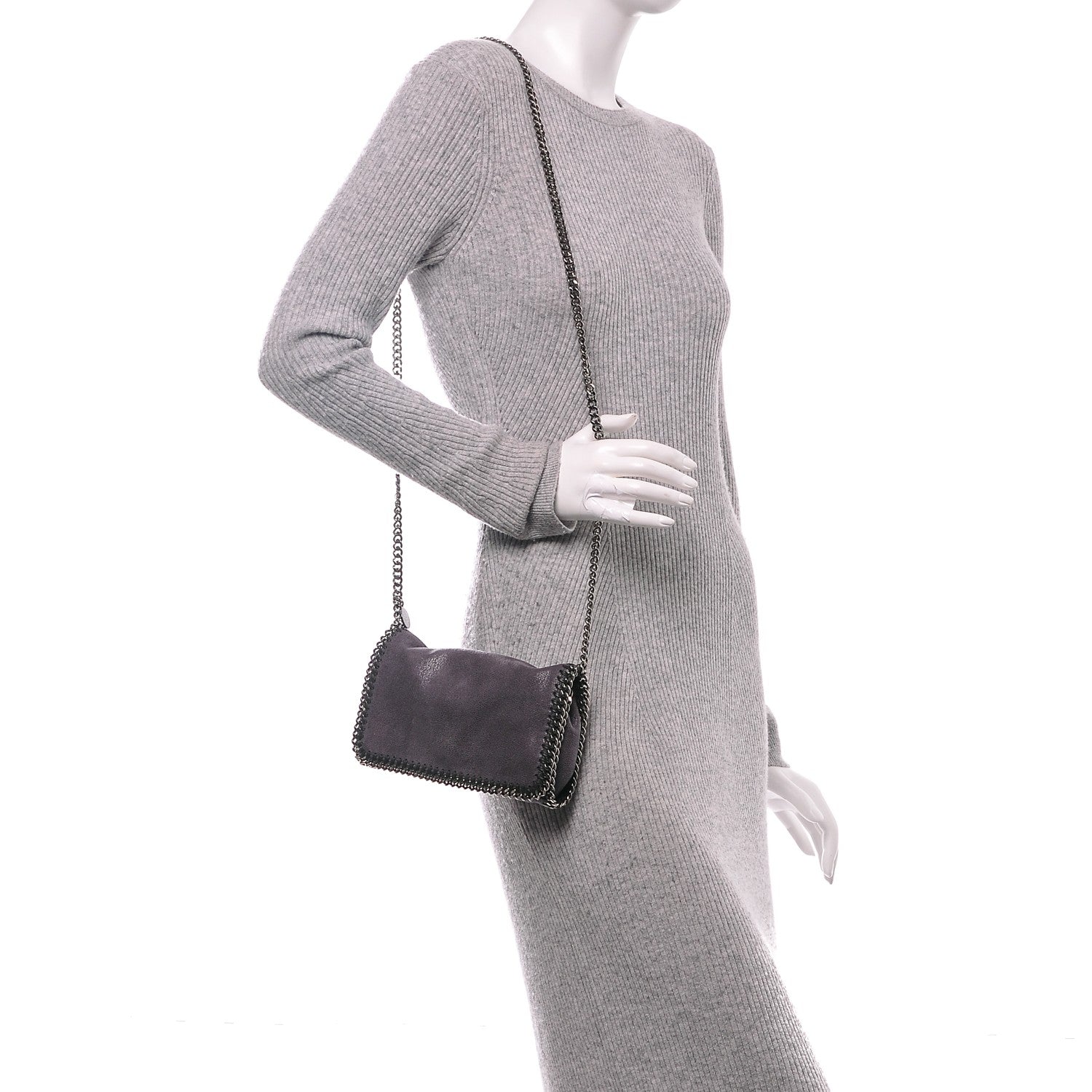 Stella McCartney Shaggy Deer Falabella Crossbody Bag Bark 2 of 6