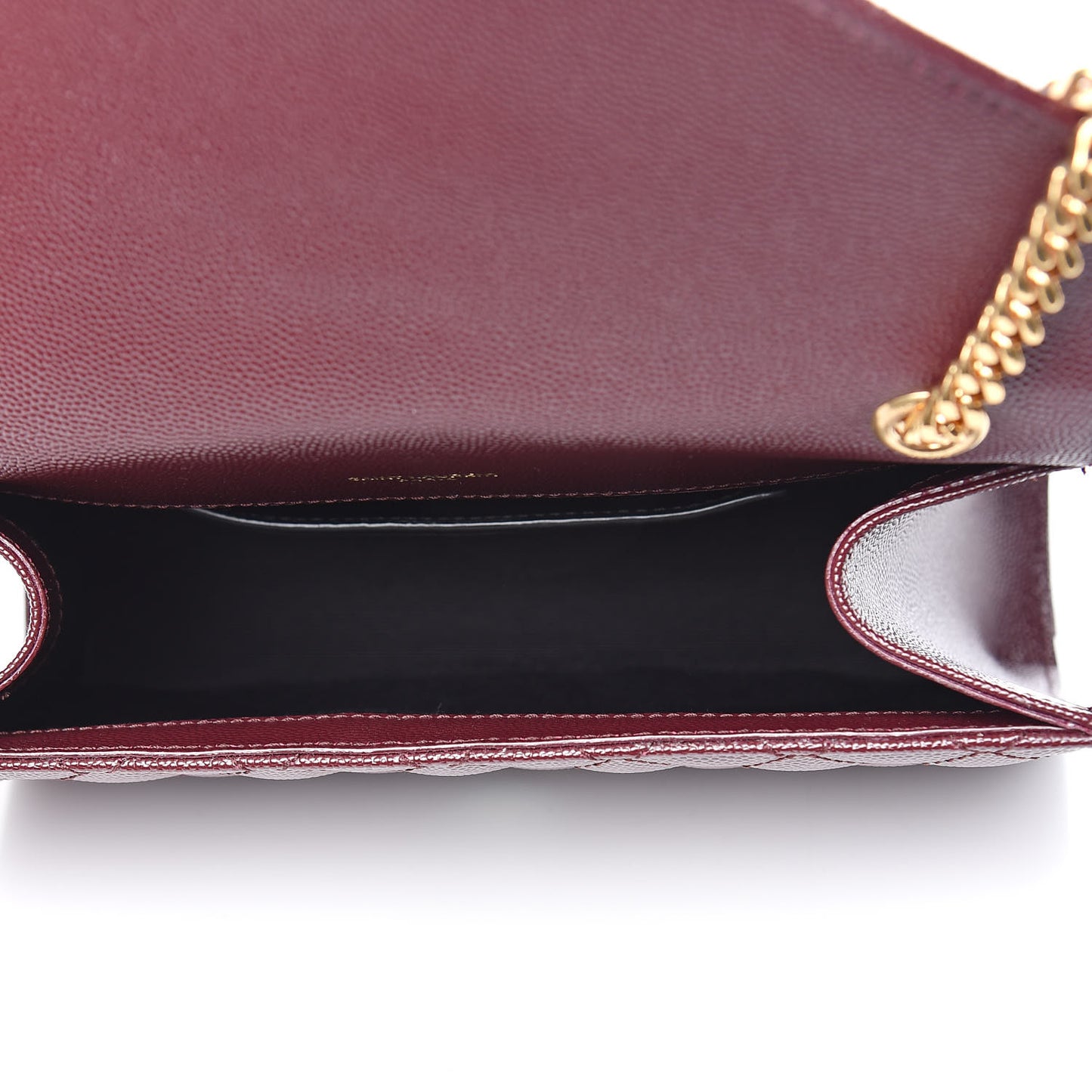 Grain De Poudre Tri-Quilt Monogram Small College Bag Burgundy