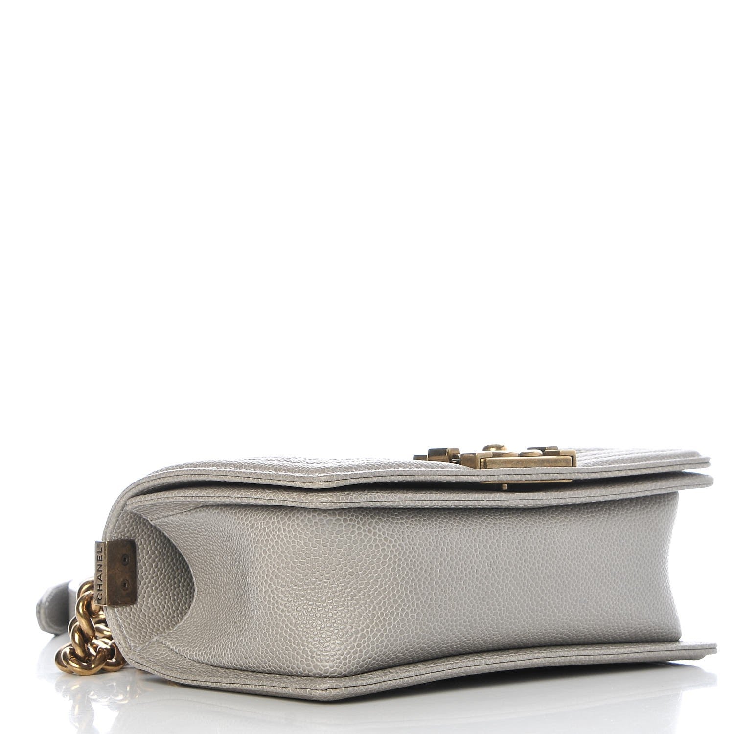 Chanel Caviar Quilted Small Boy Flap Light Grey 4 of 8