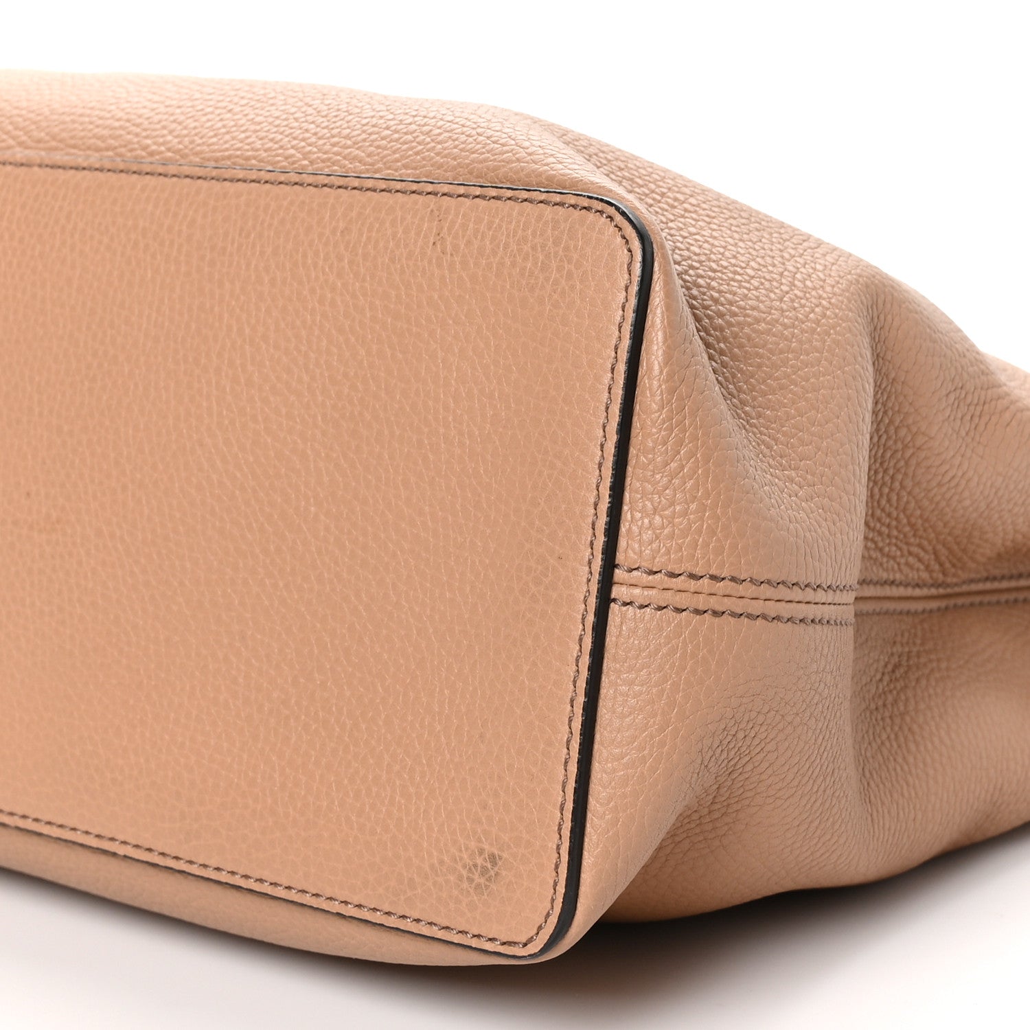 Gucci Pebbled Calfskin Large Soho Hobo Camelia 10 of 13