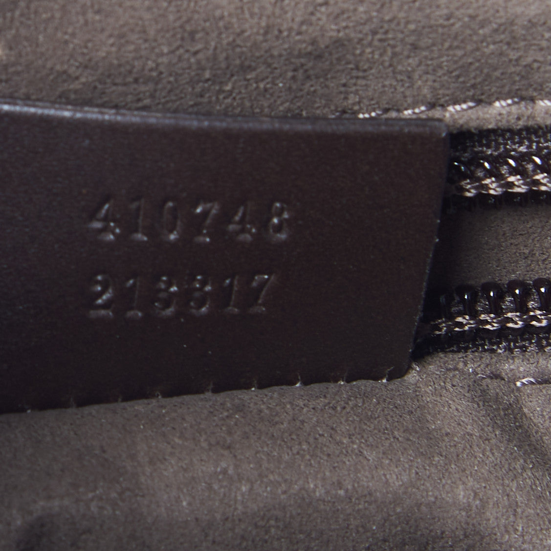 GG Supreme Monogram Medium Zippered Tote Dark Brown