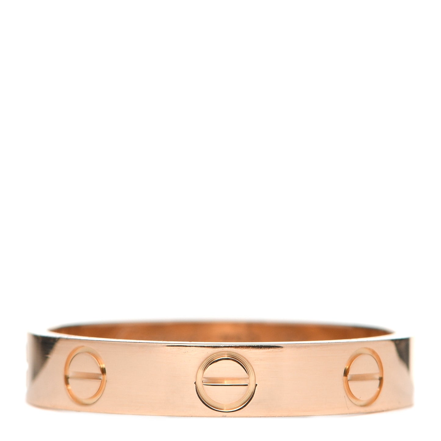 18K Pink Gold 3.5mm LOVE Wedding Band Ring 54 6.75