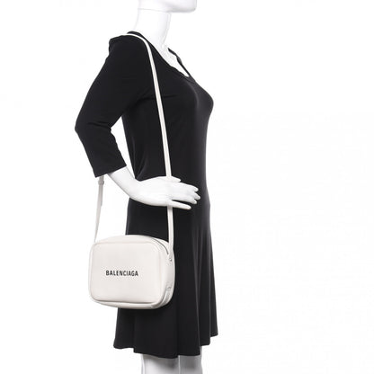 Balenciaga Calfskin Logo S Everyday Camera Bag White 2 of 10