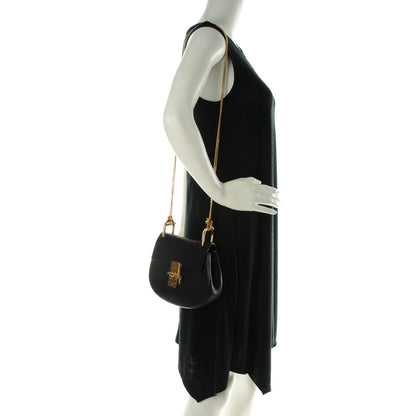 Chloe Grained Lambskin Mini Drew Shoulder Bag Black 2 of 9