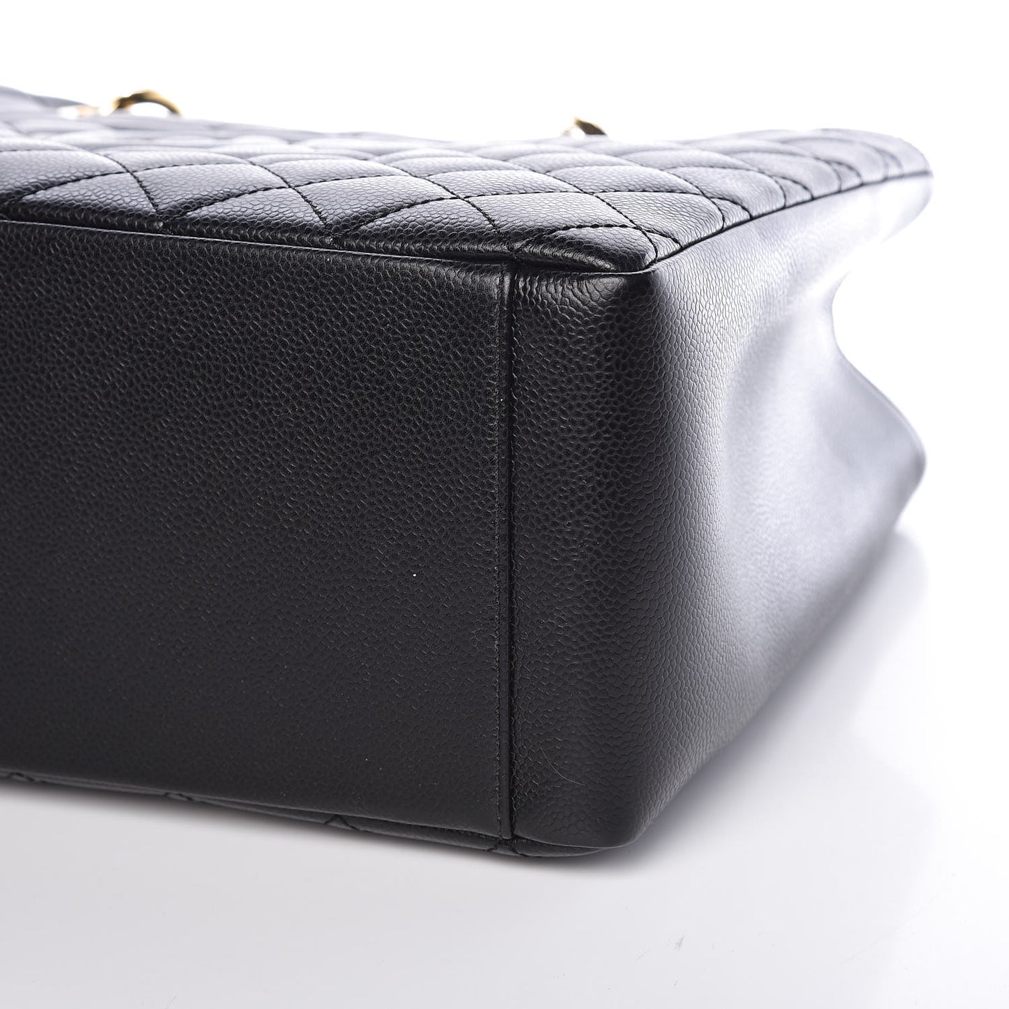 Caviar Quilted Grand Shopping Tote GST Black