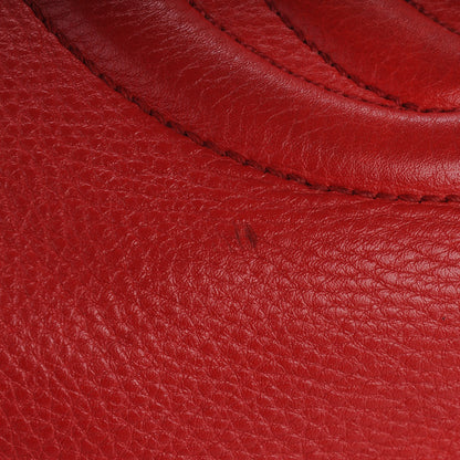 Gucci Pebbled Calfskin Large Soho Hobo Red 8 of 11