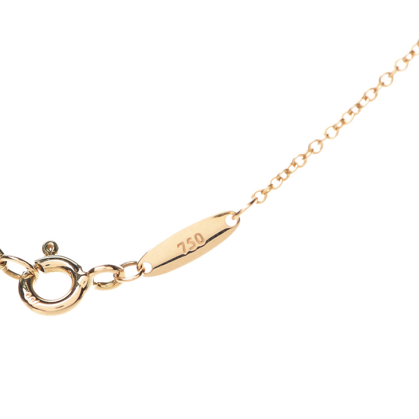 18K Yellow Gold Diamond .14ct Elsa Peretti Diamonds by the Yard Pendant Necklace