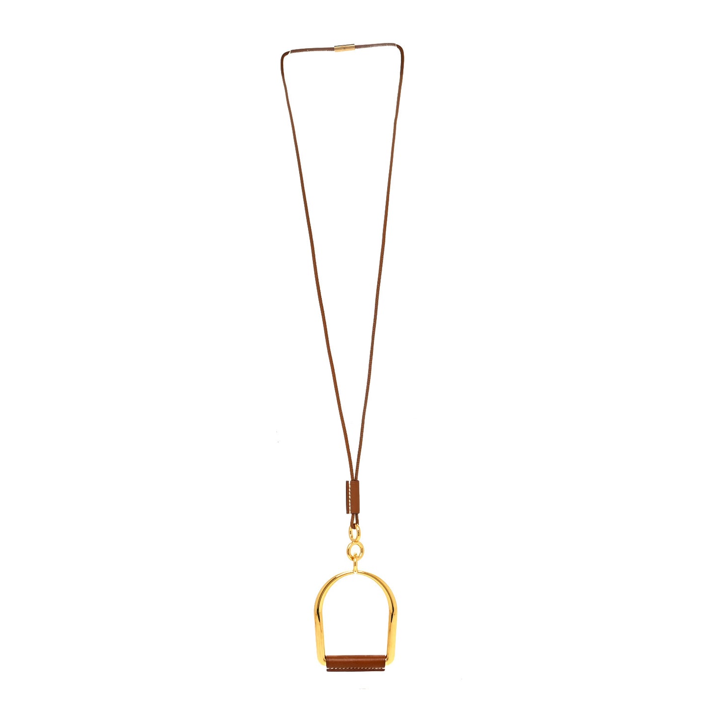 Barenia Heritage Equestre Pendant Necklace Gold