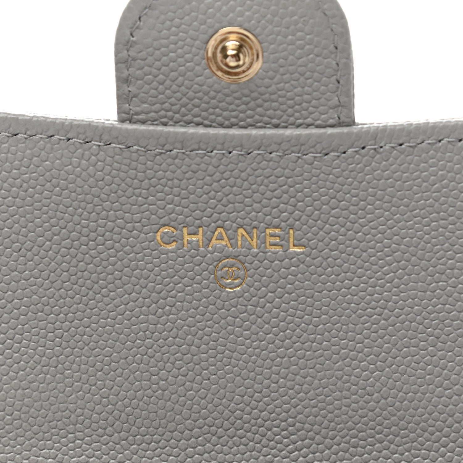 Chanel Caviar Quilted Large Flap Wallet Grey 6 of 8