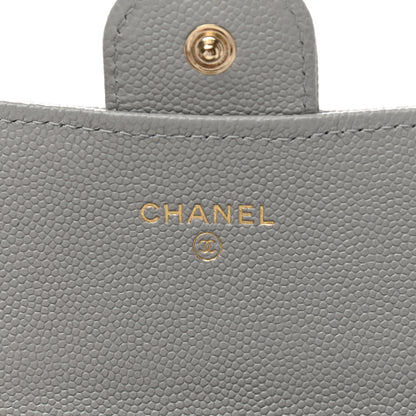 Chanel Caviar Quilted Large Flap Wallet Grey 6 of 8