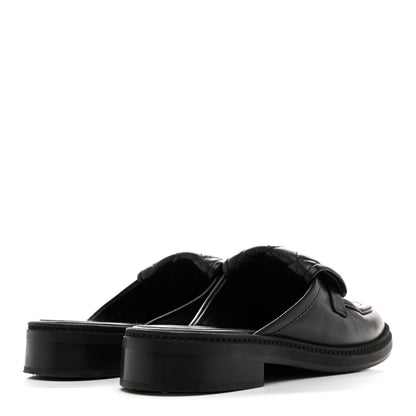 Chanel Lambskin Quilted CC Turnlock Mules 37 Black 5 of 11