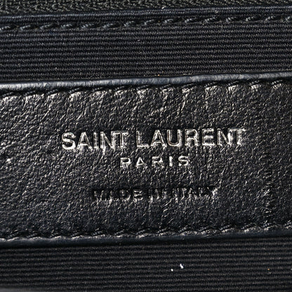 Saint Laurent Calfskin Y Quilted Monogram Small Loulou Bowling Bag Black 6 of 10