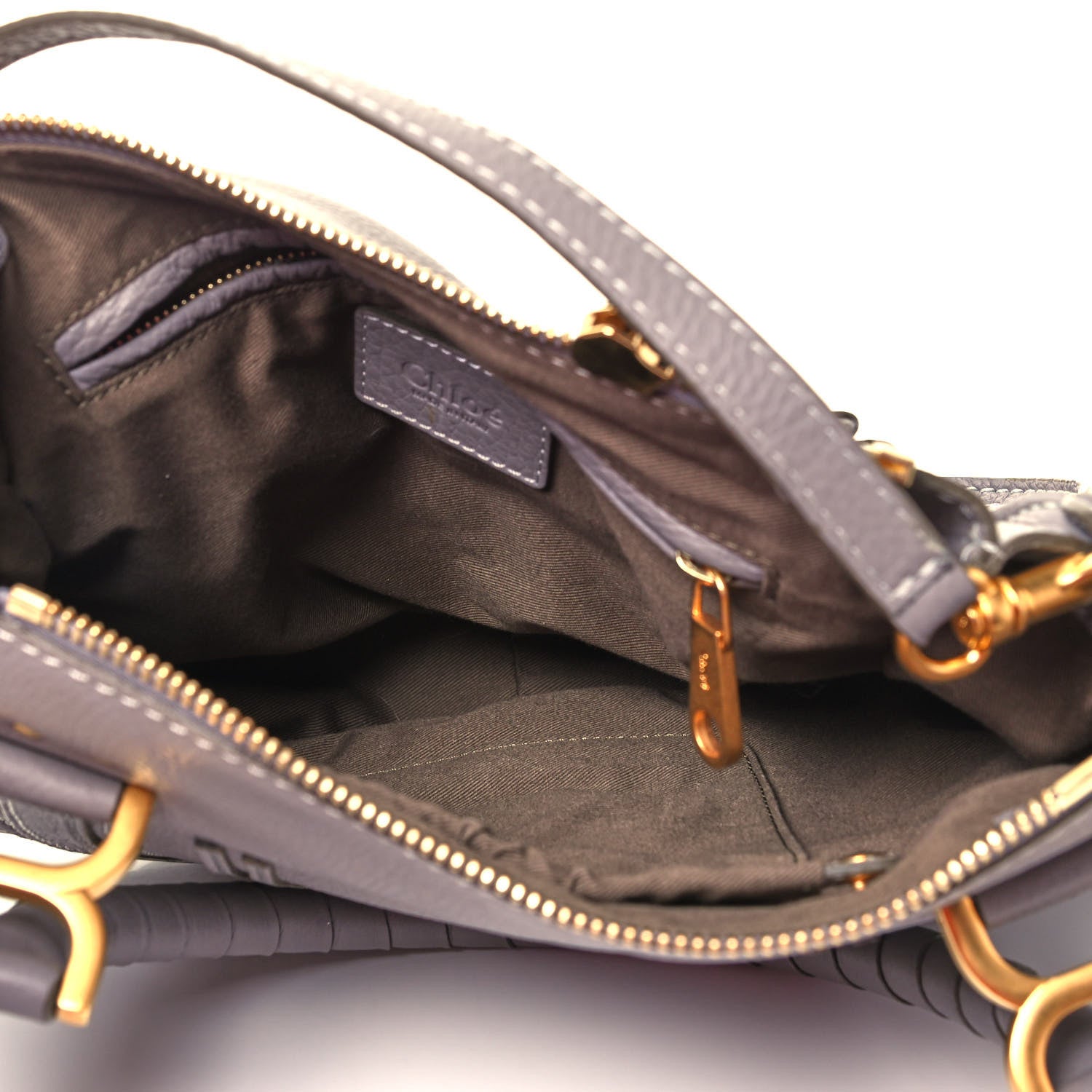 Chloe Calfskin Small Marcie Satchel Cashmere Grey 4 of 8