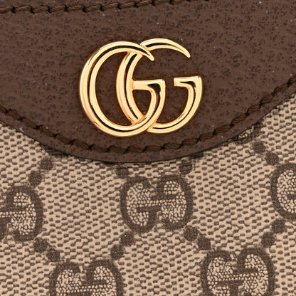 Gucci GG Supreme Monogram Textured Dollar Calfskin Small Ophidia Hobo Beige Ebony New Acero 12 of 12