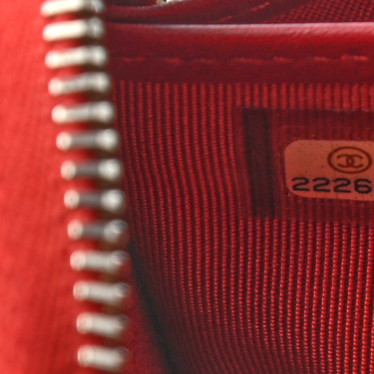 Chanel Caviar Quilted Large Gusset Zip Around Wallet Red 8 of 8