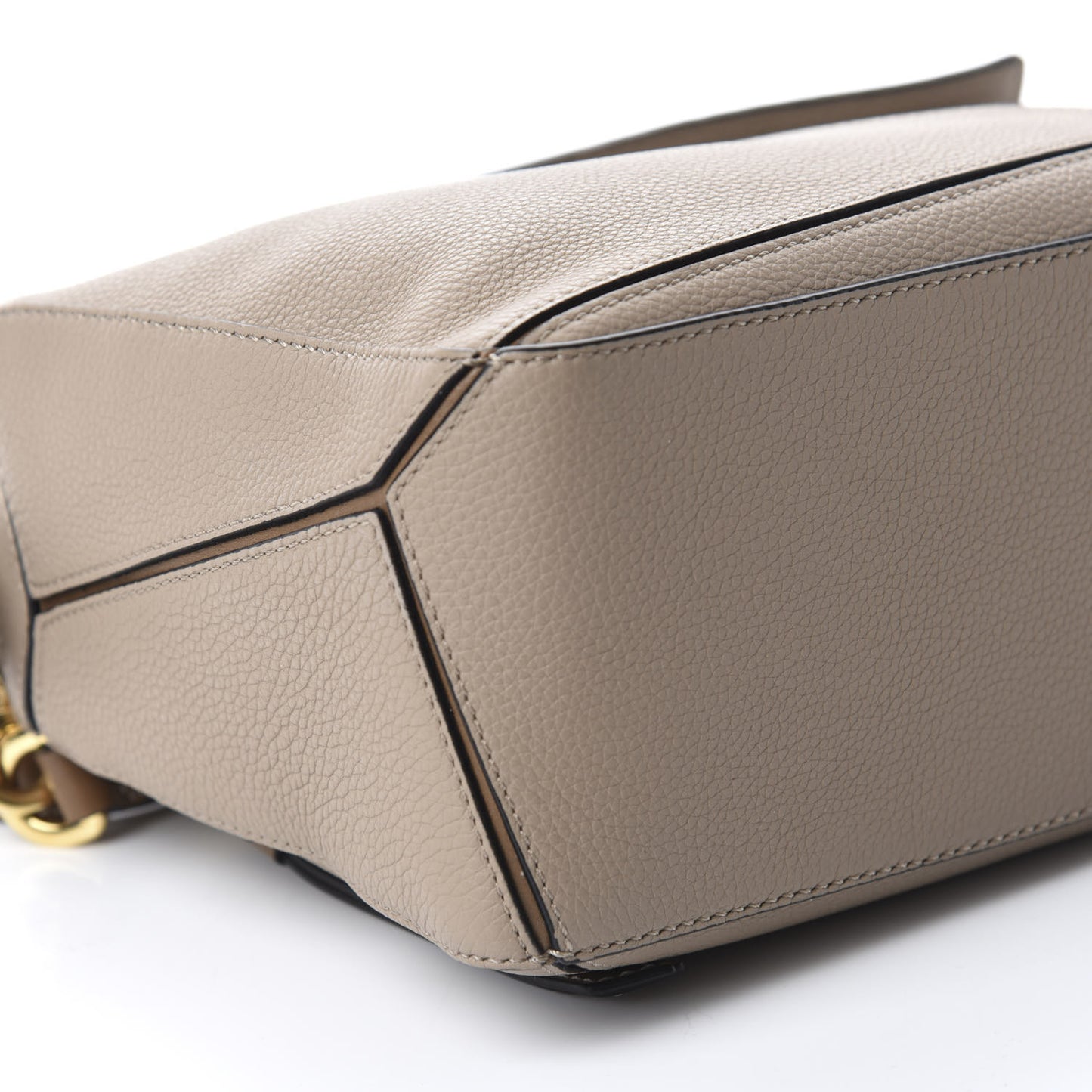 Grained Calfskin Small Puzzle Bag Sand Mink