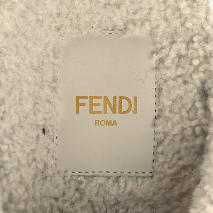 Fendi Suede Shearling Fendi Feel Buckled Clogs 39 Caramel Latte 7 of 9