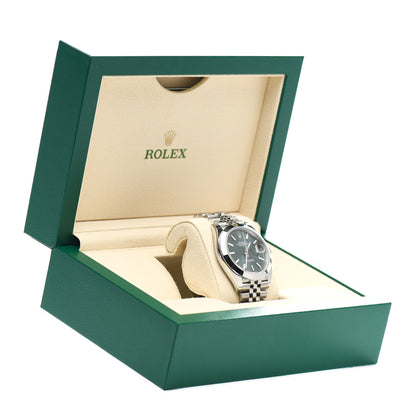 Rolex Stainless Steel 41mm Oyster Perpetual Datejust Watch Mint Green 126300 5 of 5