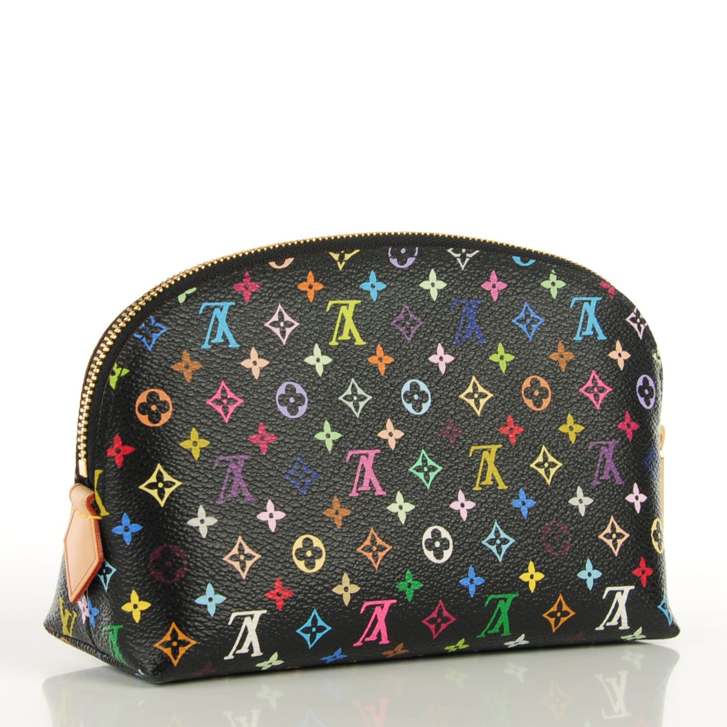 Monogram Multicolor Cosmetic Pouch Black Grenade