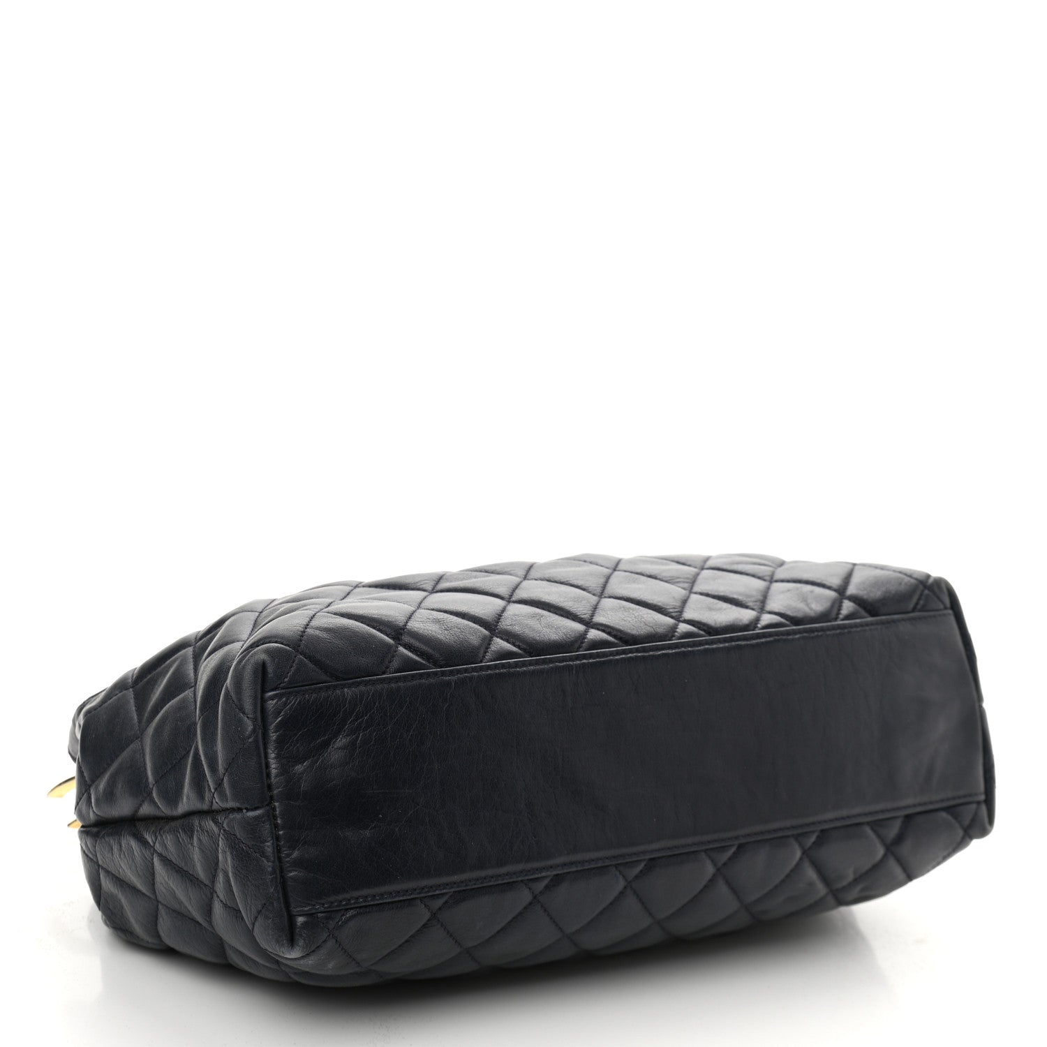 Chanel Lambskin Quilted Tote Navy 4 of 10