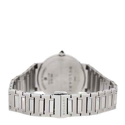 Bulgari Stainless Steel Diamond 33mm Quartz Watch Silver 3 of 7