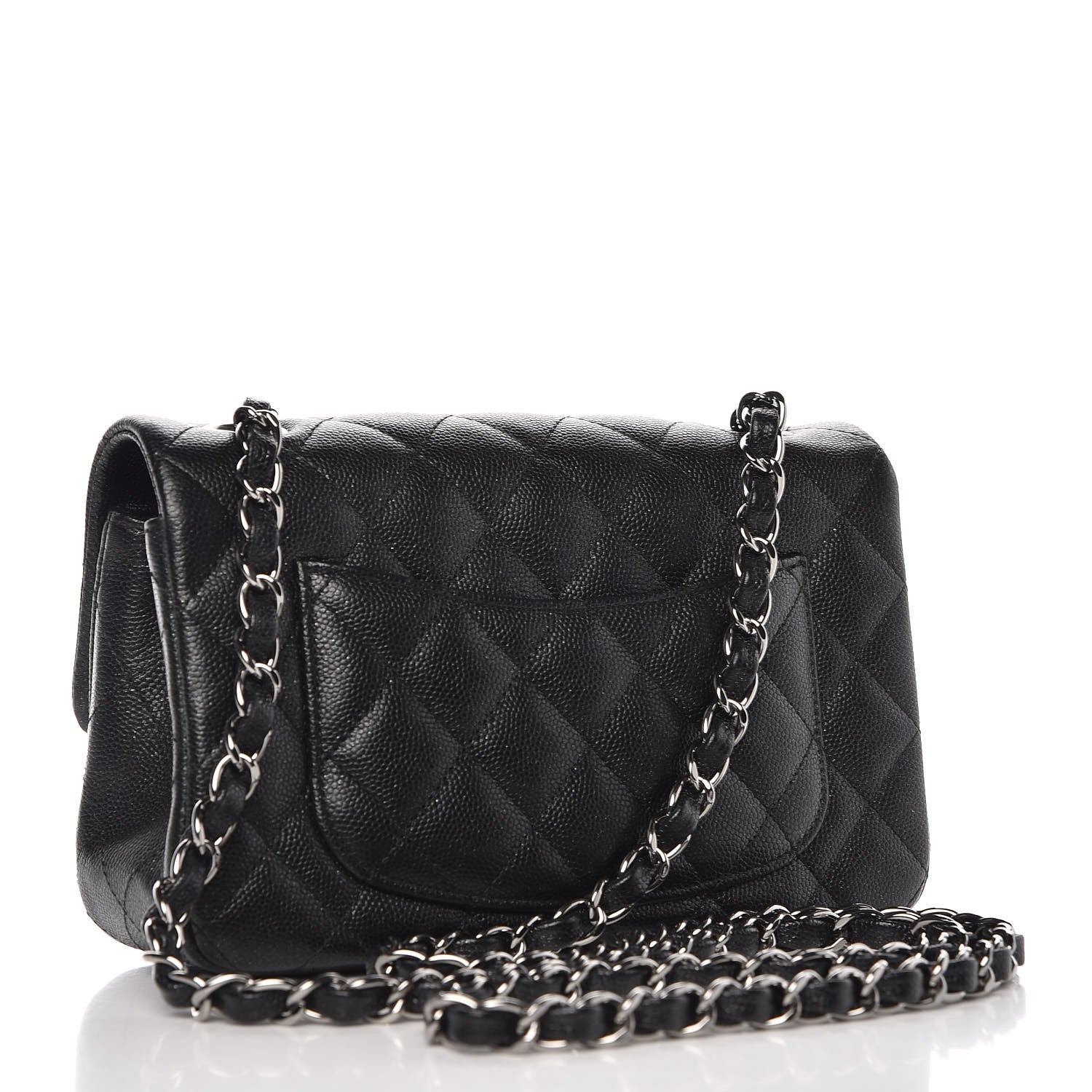 Chanel Iridescent Caviar Quilted Mini Rectangular Flap Black 3 of 8