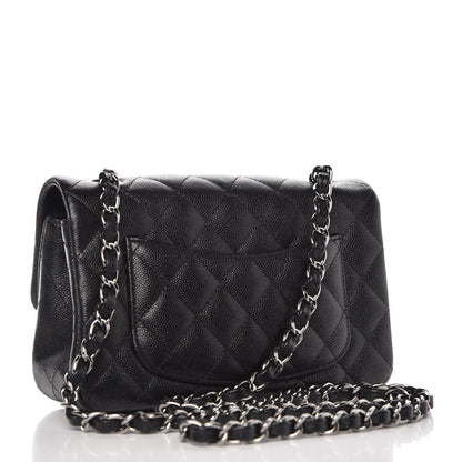 Chanel Iridescent Caviar Quilted Mini Rectangular Flap Black 3 of 8