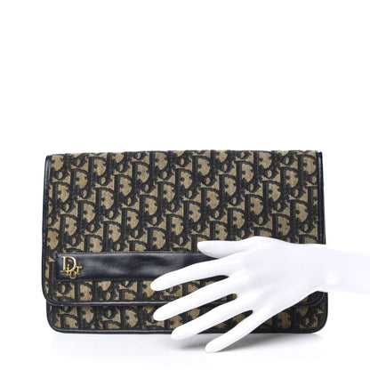 Christian Dior Monogram Pouch Clutch Blue 2 of 6