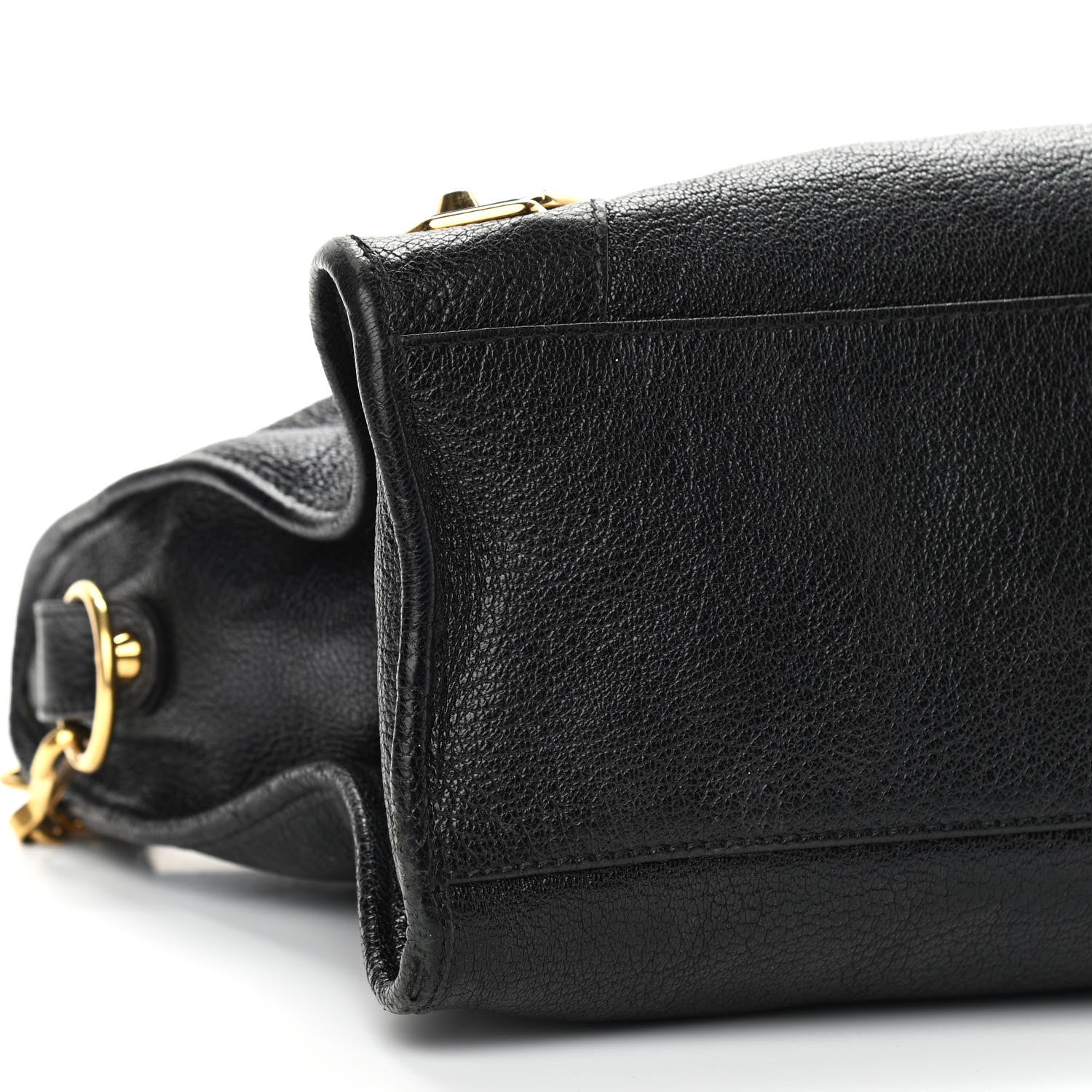 Balenciaga Chevre Gold Metallic Edge Hardware City Black 9 of 10