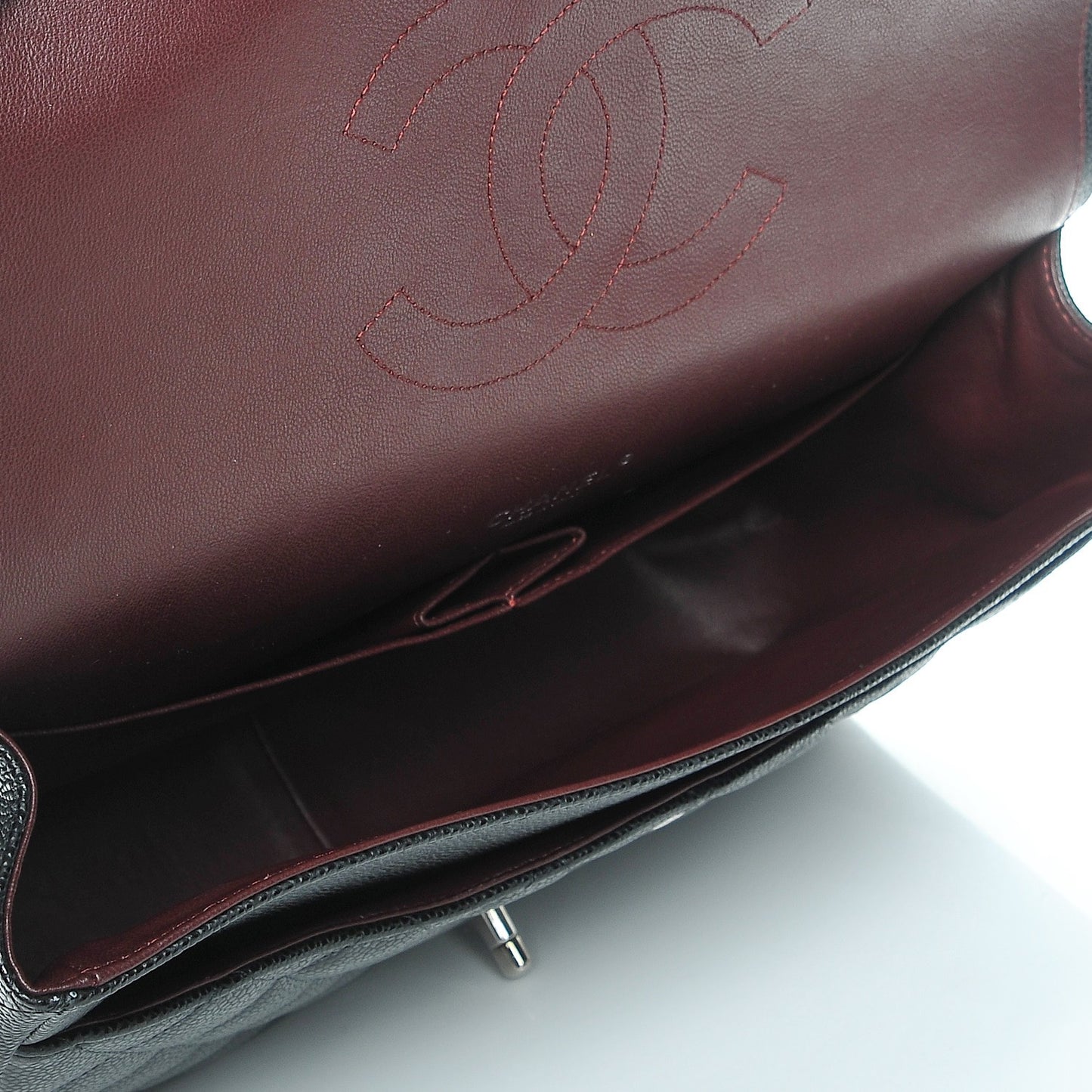 Caviar Quilted Maxi Double Flap Black