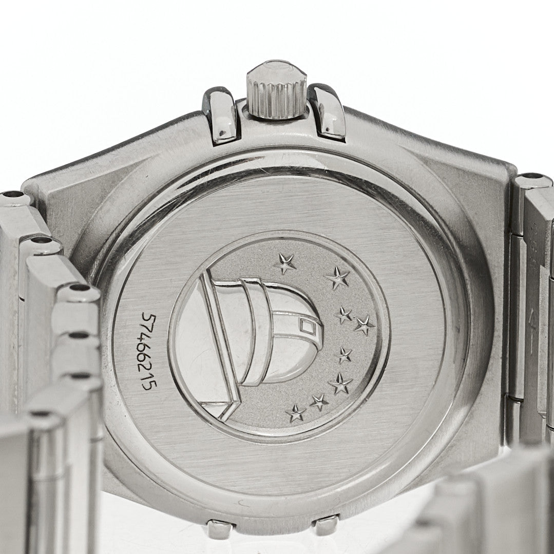 Stainless Steel Diamond Bezel Blue Mother of Pearl 22mm Constellation Quartz Watch 1567.86
