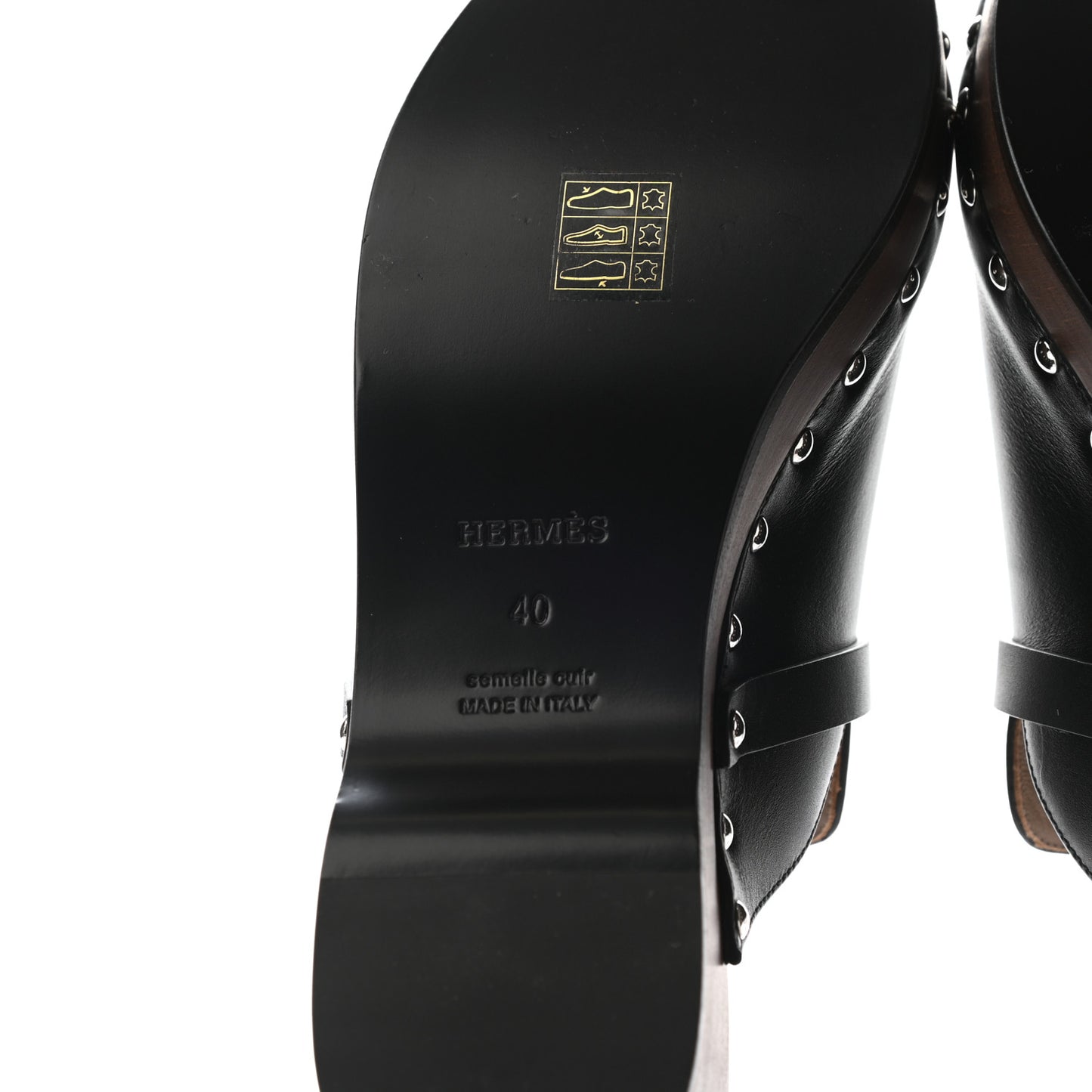 Calfskin Carlotta Mules 40 Black