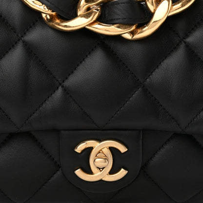 Chanel Lambskin Quilted Large CC Funky Town Flap Black 8 of 10