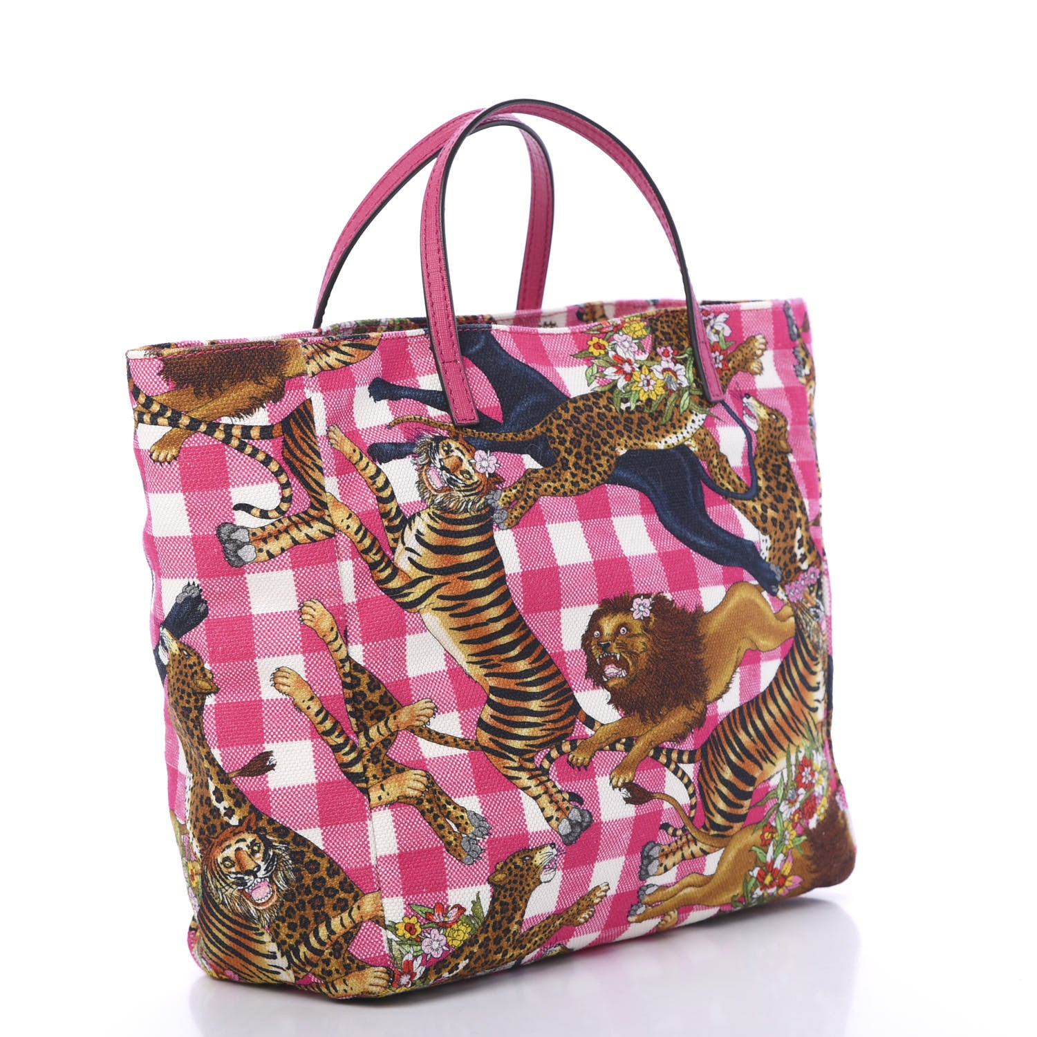 Gucci Canvas Kids Tiger Print Tote Multicolor 2 of 9