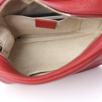 Gucci Pebbled Calfskin Small Soho Disco Bag Tabasco Red 4 of 9