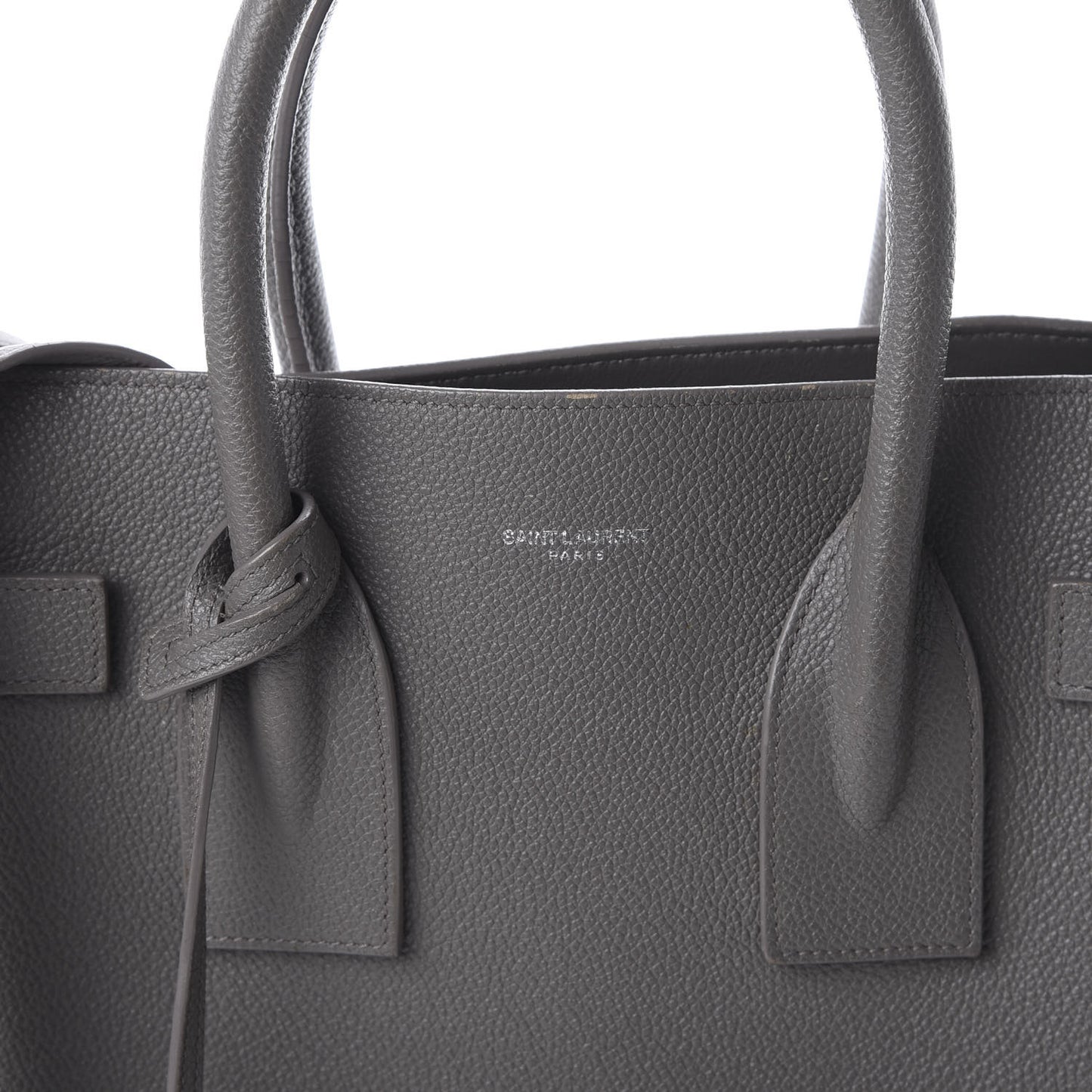Grained Calfskin Small Sac De Jour Fog