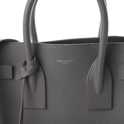 Saint Laurent Grained Calfskin Small Sac De Jour Fog 10 of 10