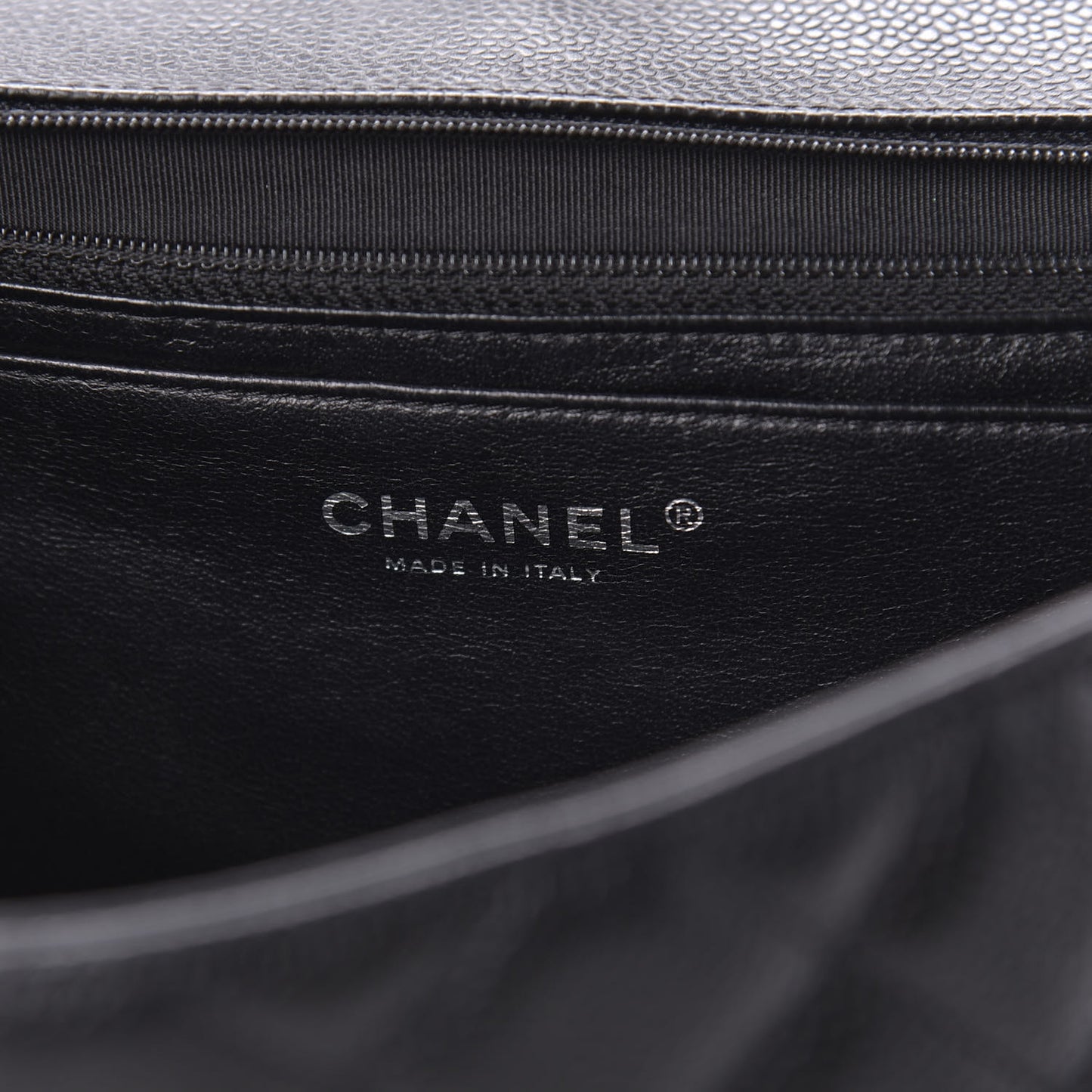 Caviar Quilted Jumbo Single Flap Black